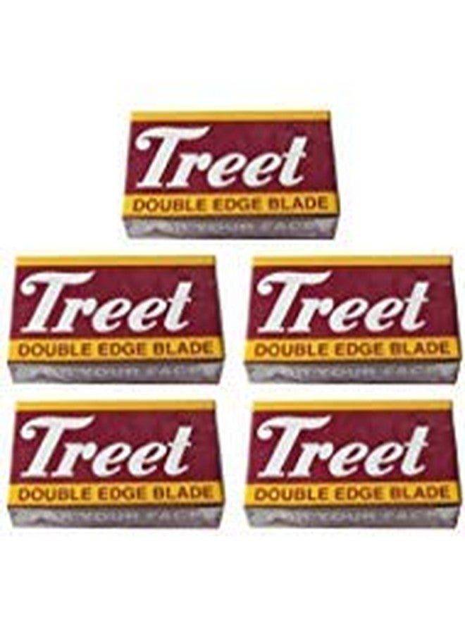 50 Treet Carbon Steel "Black Beauty" Double Edge Razor Blades